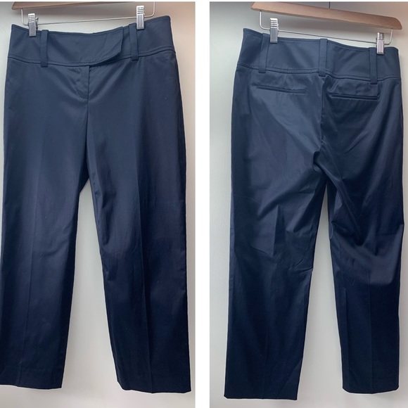 Ann Taylor Stretch Lindsay navy pants like new 2 - Picture 1 of 11